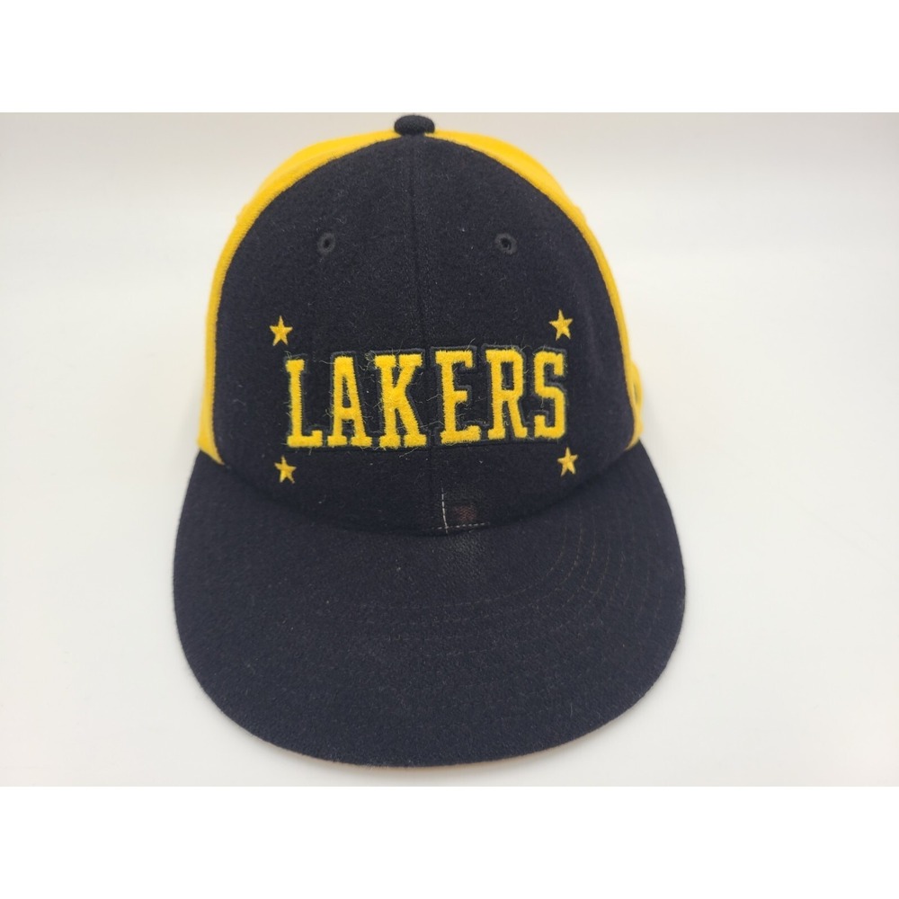 Vintage Los Angeles Lakers Nike Pro Swoosh Flex Distressed Fitted M Hat Cap NBA
